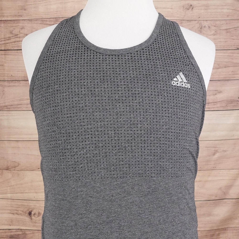 adidas Gray Men's Mesh Tank Top